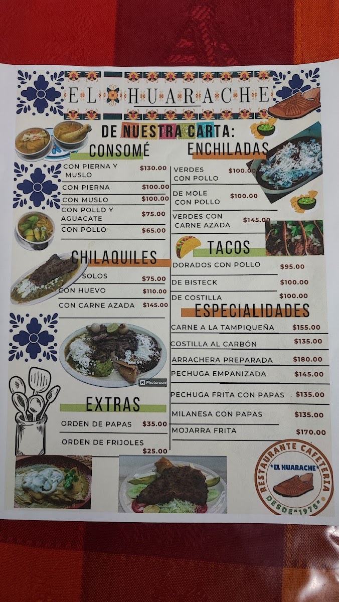 El Huarache Menu - Image 5