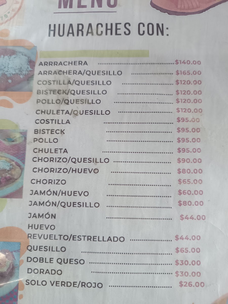 El Huarache Menu - Image 6